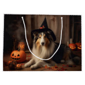Shetland Sheepdog pompoenen Halloween eng Groot Cadeauzakje (Achterkant)