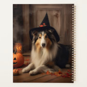 Shetland Sheepdog pompoenen Halloween eng Planner (Achterkant)