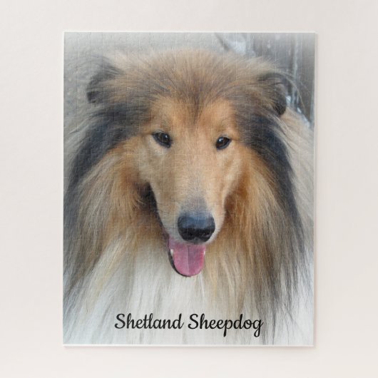 Shetland Sheepdog Portret Legpuzzel (Verticaal)