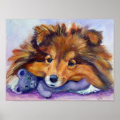 Shetland Sheepdog Print (Voorkant)