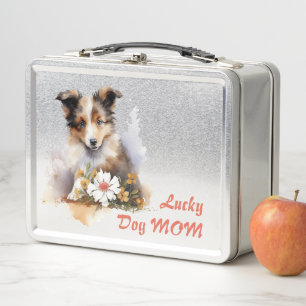 Shetland Sheepdog Puppy Pet Waterverf Flower