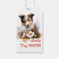 Shetland Sheepdog Puppy Pet Waterverf Flower