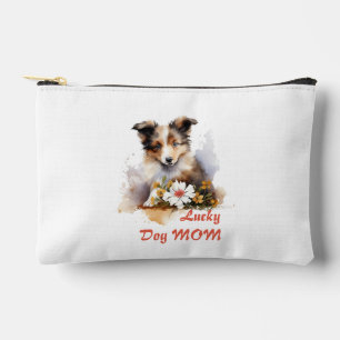 Shetland Sheepdog Puppy Pet Waterverf Flower Etui