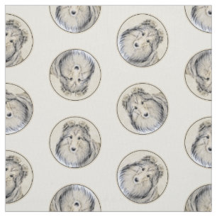 Shetland Sheepdog Puppy Schilderij Sheltie Dog Art Stof