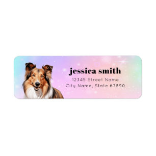 Shetland Sheepdog Retourner les étiquettes d'adres