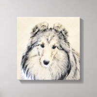Shetland Sheepdog Schilderij - Mooie Originele Hon