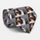 Shetland Sheepdog Sheltie Gifts Stropdas (Opgerold)