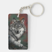 Shetland Sheepdog Sheltie glimlachen Sleutelhanger (achterkant)