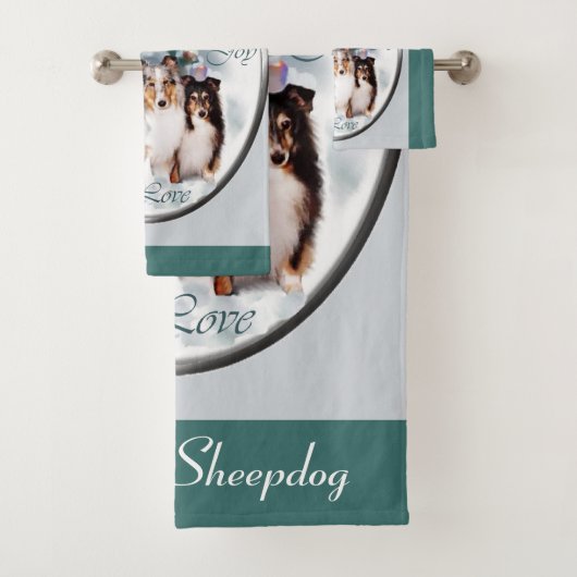 Shetland Sheepdog Sheltie Kerstmis Bad Handdoek (Insitu)