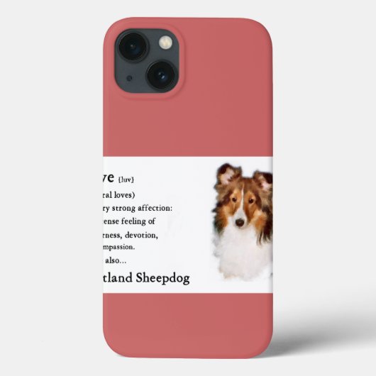 Shetland Sheepdog Sheltie Lovers Gifts Case-Mate iPhone Case (Achterkant)