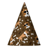 Shetland Sheepdog Shelties Pawprint Pattern Party Feesthoedjes (Links)