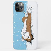 Shetland Sheepdog Snow Dog - Happy Sheltie Winter Case-Mate iPhone Case (Achterkant)