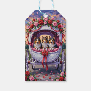 Shetland Sheepdog Valentijnsdag  Cadeaulabel
