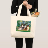 Shetland Sheepdog (vier) - Bridge Grote Tote Bag (Voorkant (product))