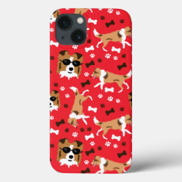 Shetland Sheepdogs Shelties Cute Dog Pattern iPhone 13 Hoesje