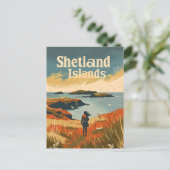 Shetlandeilanden Schotland Briefkaart (Staand voorkant)