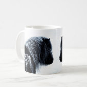 Shetlandpony's in de Mok van de winter (Voorkant links)