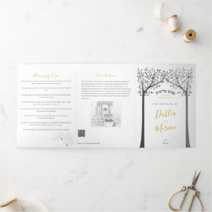 Sheva Brachos ~ 7 Joodse huwelijkszegeningen Drieluik Aankondiging