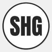 SHG - Sticker rond classique Shungnak (Devant)