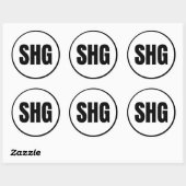 SHG - Sticker rond classique Shungnak (Feuille)
