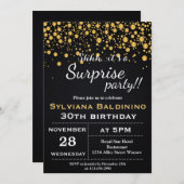 SHH...C'EST UNE FÊTE SURPRISE !... INVITATION D'AN (Devant / Derrière)