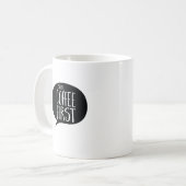 Shh Coffee First Funny Coffe Koffiemok (Voorkant links)