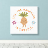 Shh.. De Mandrake slaapt Canvas Afdruk (Insitu (Houten vloer))