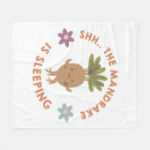 Shh.. De Mandrake slaapt Fleece Deken (Voorkant (Horizontaal))