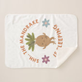 Shh.. De Mandrake slaapt Sherpa Deken (Voorkant (horizontaal))