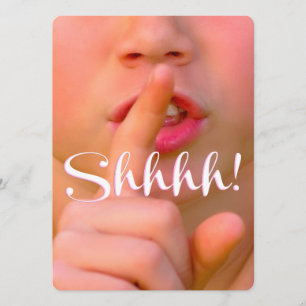 Shh! Het is een speciale Elegant Surprise party Kaart