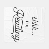 Shh, ik leest vlinderdeken fleece deken (Voorkant (Horizontaal))