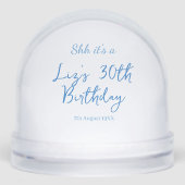 shh its a 30th birthday name date blue simple mini (Avant)