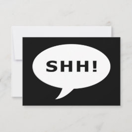 SHH! praatbelletje Kaart