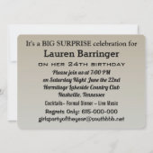 Shh! Unieke Chic Fun Surprise-partij Kaart (Achterkant)