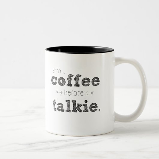 Shhh… Café avant tasse de film parlant (Droit)