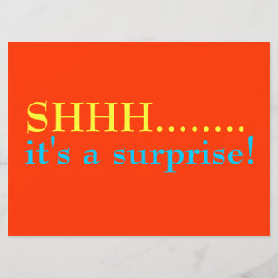 SHHH, Enterprise Fiftieth Birthday party Invitatio Kaart