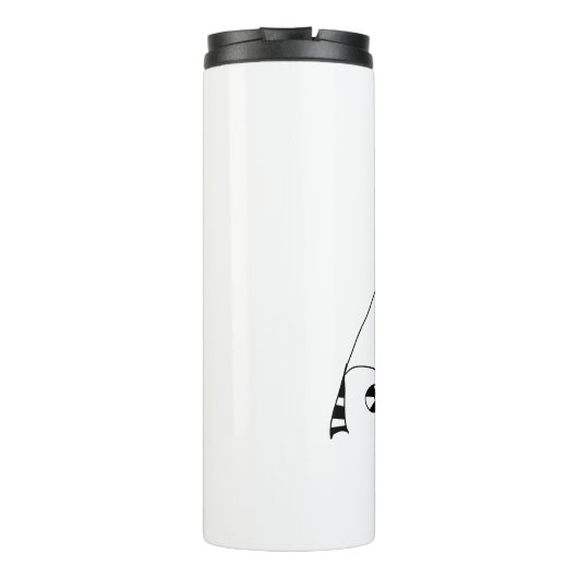 Shhh Er is hier wijn in Funny Thermosbeker (Achterkant)