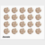 Shhh! Het is een verassing party envelope seal sti Ronde Sticker (Vel)