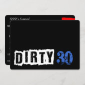 SHHH Het is een Verrassend Vuil 30ste Verjaardagsf Kaart (Voorkant / Achterkant)