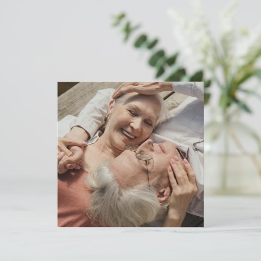 Shhh Het is een verrassing 50ste bruiloft Jubileum Kaart (Staand voorkant)