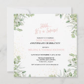 Shhh Het is een verrassing 50ste bruiloft Jubileum Kaart (Achterkant)