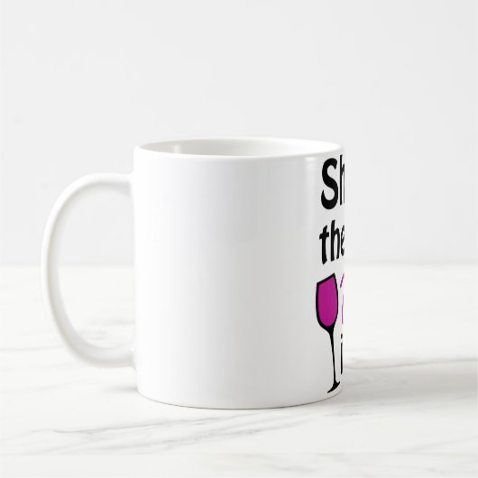 Shhh... Hier is wijn in de Mok (Links)