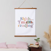 Shhh… Ik ben aan het lezen Hangend Wandkleed (Slaapkamer)
