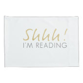 Shhh! Ik lees Kussensloop set (Achterkant-Rechts)