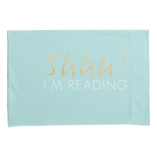 Shhh! Ik lees Kussensloop set (Voorkant-Rechts)