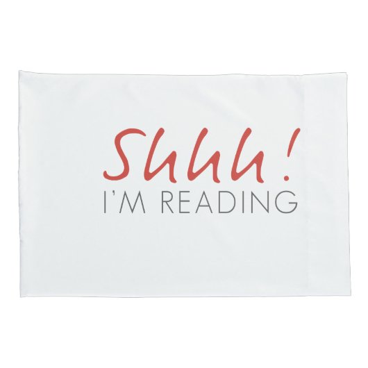 Shhh! Ik lees Kussensloop set (Achterkant-Rechts)