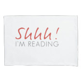 Shhh! Ik lees Kussensloop set (Voorkant-Links)