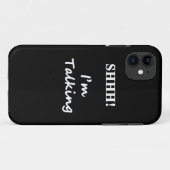 Shhh, ik praat Case-Mate iPhone case (Achterkant (horizontaal))