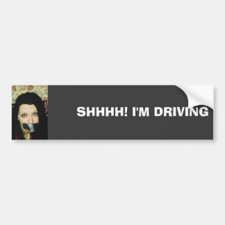 SHHH! IK RIJD... BUMPERSTICKER