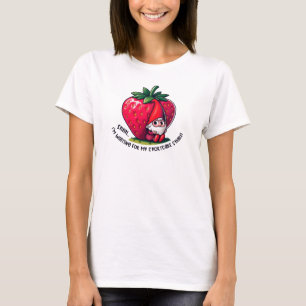 Shhh... Ik wacht op mijn shortcake aandeel! T-shir T-shirt
